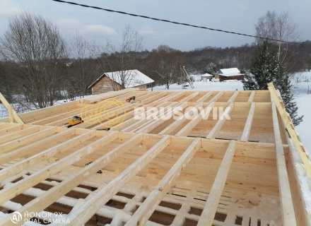 Дом 9х12м из профилированного бруса 145х145 мм в д. Мытишино, Угранский район, Смоленская область