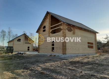 Два дома 8х10 м из профилированного бруса 195х145 мм, Ярославская область, г. Углич