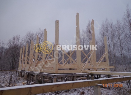  Дом 6,2х12,2 м из профилированного бруса 145х145 мм