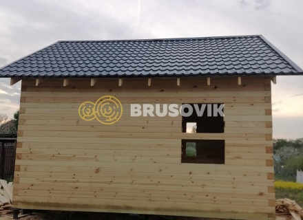 Дом 6х6м по индивидуальному проекту профилированного бруса 145х145мм в д. Яковлево, Тутаевский район, Ярославская область