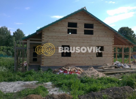 Дом 9,3х13 м из обрезного бруса 150х200 мм, Проект № 6, в Московской области