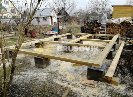 Баня 6х4 м из профилированного бруса 145х145 мм в с. Кудиново, Богородский городской округ, Московская область