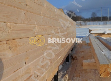 Дом по проекту № 41 из проф. бруса 145х195 мм