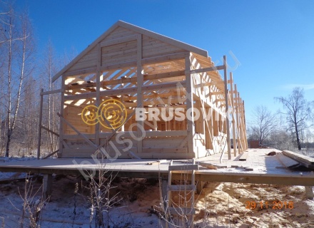  Дом 6,2х12,2 м из профилированного бруса 145х145 мм