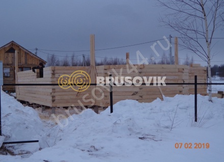 Дом из обрезного бруса 150х150 мм по проекту №67