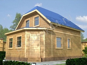 Проект №30 дома из бруса 7х9