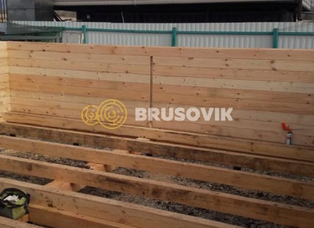 Дом 6х8 м из профилированного бруса 145х145 мм в Ивантеевке