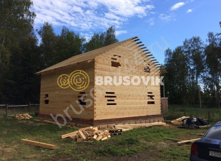 Брусовой дом для заказчика