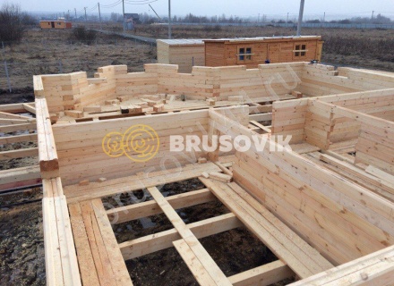 Дом из бруса по проекту № 6