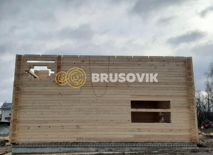 Два дома 8х10 м из профилированного бруса 195х145 мм, Ярославская область, г. Углич