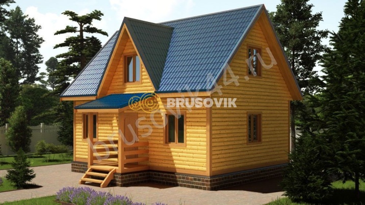 Проект №66 дома из бруса 6х8