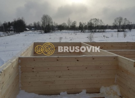 Дом 9х12м из профилированного бруса 145х145 мм в д. Мытишино, Угранский район, Смоленская область