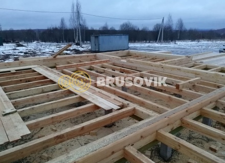 Дом 9х9 из профилированного бруса 145х195 мм, Костромская область, поселок Зарубино