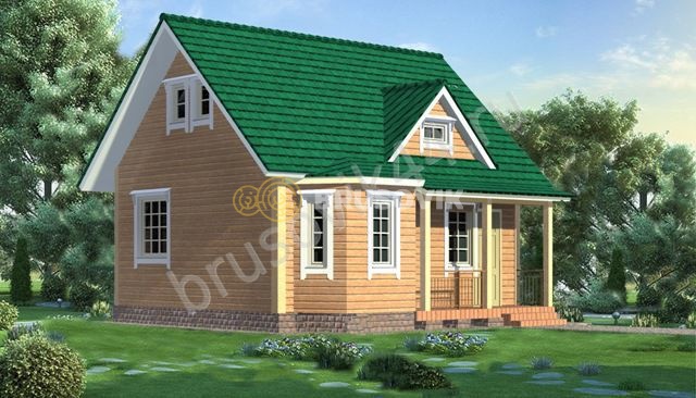 Проект №16 дома из бруса 7х7,5