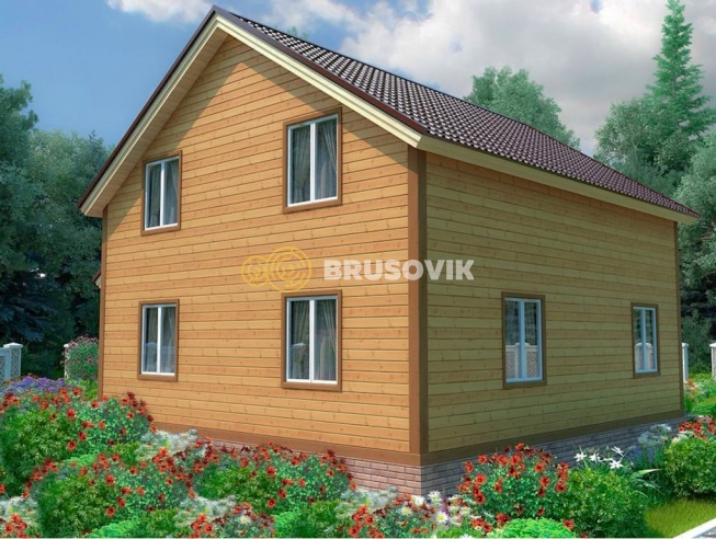 Проект №79 дома из бруса 9х10