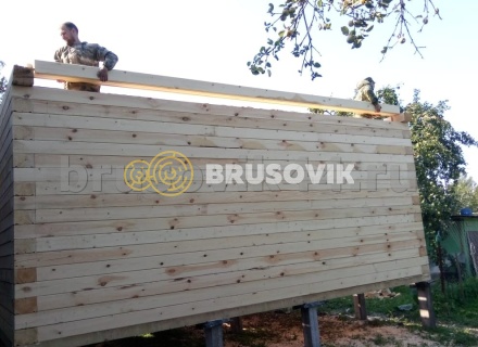 Дом 6х8 м из профилированного бруса 145х195 мм в Ярославской области