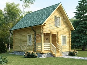 Проект №32 дома из бруса 7х7,5