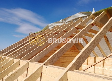 Дом 9х9 из профилированного бруса 145х195 мм, Костромская область, поселок Зарубино