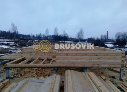 Дом 9х9 из профилированного бруса 145х195 мм, Костромская область, поселок Зарубино