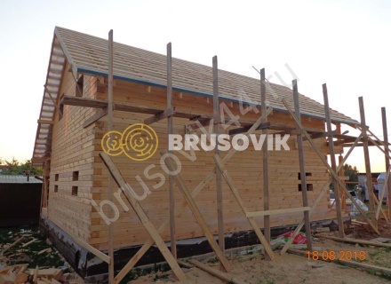 Дом из проф. бруса 145х145 мм по индивидуальному проекту