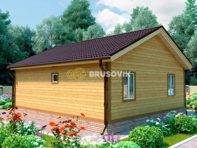 Проект №94 дома из бруса 8х9