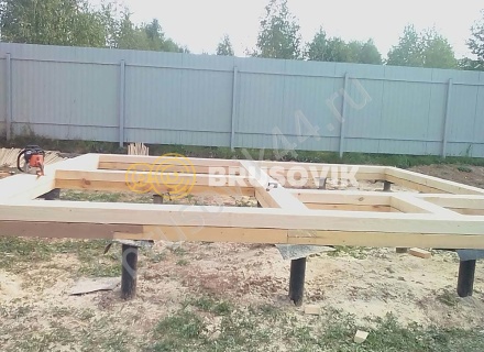  Баня из проф. бруса 145х145 мм