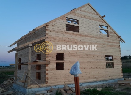 Дом 8,2х8,6 м из профилированного бруса 145х195 мм в д. Шебунино, Балахонковское сельское поселение, Ярославская область