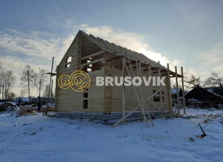 Два дома 8х10 м из профилированного бруса 195х145 мм, Ярославская область, г. Углич