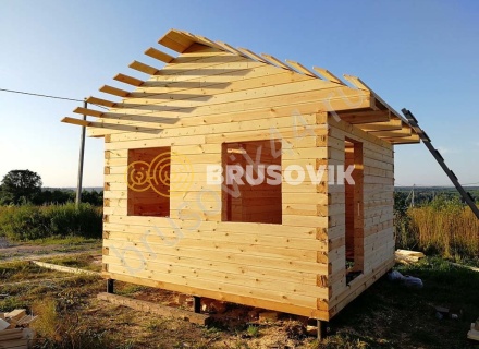 Баня из профилированного бруса 145х145 мм