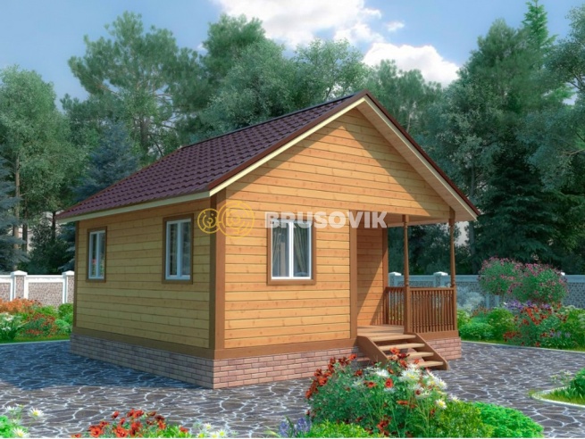 Проект №24 баня из бруса 6х6