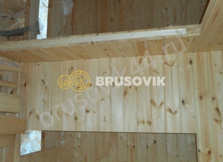 Баня из профилированного бруса 145х145 мм. по проекту № 7