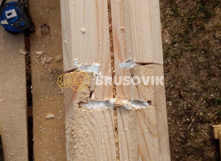 Дом 6х9 м из профилированного бруса 145х145 мм в деревне Соловачево, Ухоловский район, Рязанская область