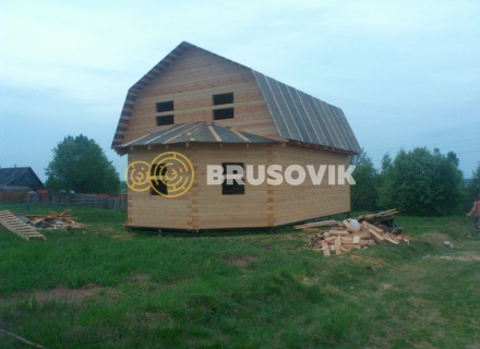 Дом 7х10 м из профилированного бруса 145х145 мм в Ивановской области