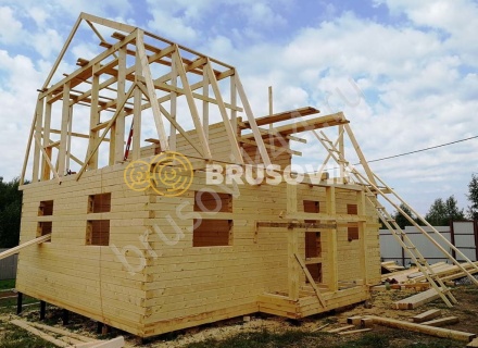 Дом 7х9 м. из профилированного бруса 145х145 мм
