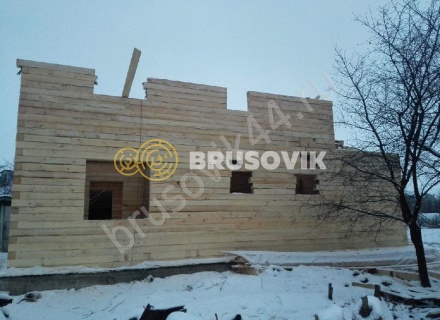 Дом по проекту заказчика из обрезного бруса