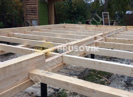Строительство дачного дома из бруса