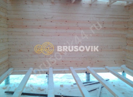 Дом по проекту заказчика из профилированного бруса 145х145 мм