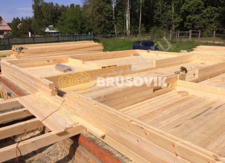 Брусовой дом для заказчика