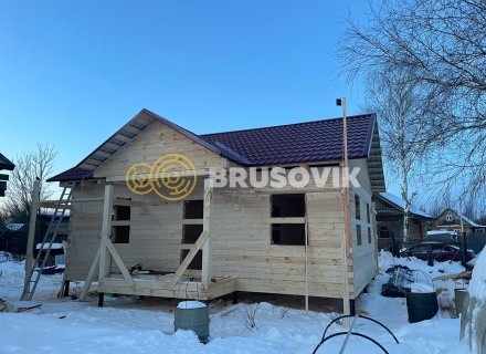 Дом 6х9м из профилированного бруса 145х145мм по индивидуальному проекту в д. Исады, Любимский р-н., Ярославская область