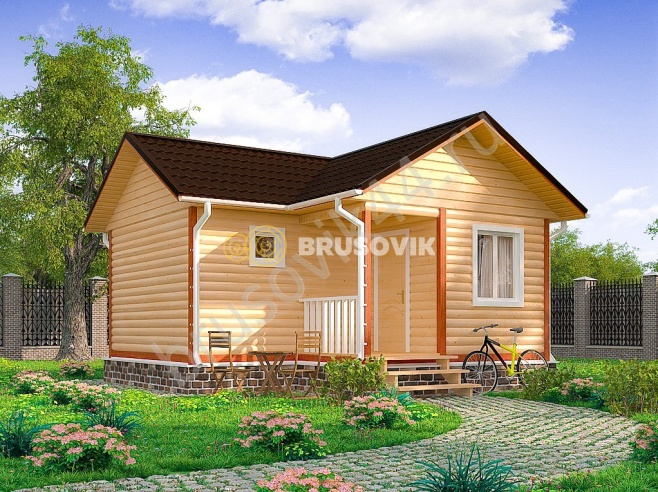 Проект №12 баня из бруса 6х6