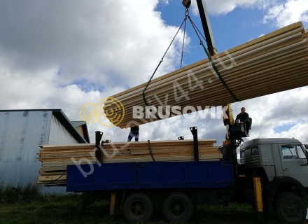 Дом 7х9 м. из профилированного бруса 145х145 мм